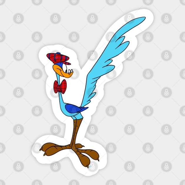 Dapper Bird Sticker by CKline